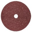 3M Cubitron II 982C Fibre Disc - The image shows a brown, circular disc with a very coarse ceramic abrasive surface. The disc is 5 inches in diameter and is designed for use with a backup pad on a rotary sander. (Main product image)