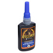 A close up view of GorillaPro AT75 blue liquid removable threadlocker from an alternate angle. (Product image)