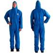 Picture of 3M 4515 Blue Medium SMS Polypropylene Disposable General Purpose & Work Coveralls (Main product image)