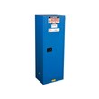 Picture of Justrite Sure-Grip EX Slimline 22 gal Royal Blue Steel Hazardous Material Storage Cabinet (Main product image)