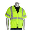 Picture of PIP 303-MVGZ4P-LY Lime Yellow Medium Polyester Mesh High-Visibility Vest (Main product image)