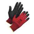 Picture of North NorthFlex Red NF11 Black/Red Small Nylon Full Fingered Work Gloves (Main product image)