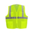 Picture of Global Glove FrogWear HV High-Visibility Yellow/Green Large Mesh Polyester High-Visibility Safety Vest (Main product image)