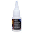 A close view of the back of GorillaPro CA30 Multi-purpose Instant Adhesive's bottle with the label visible. (Product image)