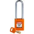 Picture of Brady SafeKey - NYL-ORG-76ST-KD Safety Padlock (Main product image)