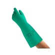 Picture of Ansell AlphaTec Solvex 37-165 Green 7 to 7.5 Nitrile Unsupported Chemical-Resistant Gloves (Main product image)