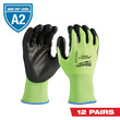 Picture of Milwaukee SMARTWIPE High Visibility Yellow XL Polyurethane Full Fingered Cut-Resistant Glove (Main product image)