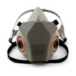 Picture of 3M 6000 Drop Down Series 6200DD Gray Medium Thermoplastic Elastomer Half Mask Facepiece Respirator (Main product image)
