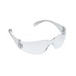3M Virtua Standard Safety Glasses - The image shows a pair of clear safety glasses with a lightweight, rimless design and contoured temples. The lenses are made from polycarbonate and provide 99.9% UV protection. (Main product image)