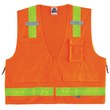 Picture of Ergodyne Glowear 8250ZHG High-Visibility Orange Large/XL Polyester Mesh/Solid High-Visibility Vest (Main product image)