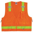 Picture of Ergodyne Glowear 8250ZHG High-Visibility Orange 2XL/3XL Polyester Mesh/Solid High-Visibility Vest (Main product image)