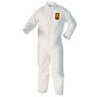 Picture of Ansell KleenGuard A40 White Large Microporous Film Laminate Disposable General Purpose Coveralls (Main product image)