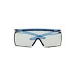 Picture of 3M SecureFit 3700 Series SF3707SGAF-BLU Gray I/O + Scotchgard Blue Temples Polycarbonate OTG Safety Glasses (Main product image)