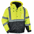 Picture of Ergodyne GloWear 8381 Lime Medium Polyester (Shell)/Polyurethane (Coating) Work Jacket (Main product image)