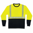 Picture of Ergodyne GloWear 8281BK Lime/Black Polyester Knit High-Visibility Shirt (Main product image)