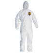 Picture of Kimberly-Clark Kleenguard A30 White 4XL Microforce Disposable Chemical-Resistant Coveralls (Main product image)