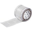 Picture of Brady PermaSleeve White Heat-Shrinkable Polyolefin Thermal Transfer 3FR-1000-2-WT-S Die-Cut Thermal Transfer Printer Sleeve (Main product image)