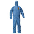 Picture of Kimberly-Clark Kleenguard A20 Blue Large Microforce Disposable General Purpose Coveralls (Main product image)