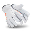 Picture of HexArmor Chrome SLT 4061 White 11 Goatskin Leather/Aramid Goatskin Cut and Sewn Cut-Resistant Gloves (Main product image)