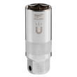 Picture of Milwaukee Deep Length Chrome Vanadium Steel 2.68 in Magnetic Spark Plug Socket 48-22-9554 (Main product image)