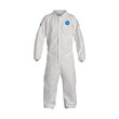 Picture of Dupont Tyvek 400 D Blue/White 2XL Tyvek (front); ProShield (back) Chemical-Resistant Coveralls (Main product image)