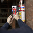 Shurtape Duck Pro BR Code 105637 Permanent Scannable Label - 1.88 in - Permanent Acrylic - Blue - SHURTAPE 105637 (Product image)