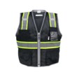 Picture of Global Glove FrogWear HV Black & High-Visibility Yellow/Green Large Mesh Polyester High-Visibility Surveyor's Vest (Main product image)