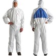 Picture of 3M 4540+BLK-XL White XL Polyethylene/Polypropylene Disposable General Purpose & Work Coveralls (Main product image)