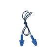 Picture of 3M E-A-R UltraFit 340-4007 Blue Universal Elastomeric Polymer Reusable Corded Triple-Flange Ear Plugs (Main product image)