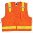 Picture of Ergodyne Glowear 8250ZHG High-Visibility Orange 2XL/3XL Polyester Mesh/Solid High-Visibility Vest (Main product image)
