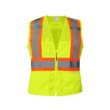Picture of Global Glove FrogWear GLO-W0037 HV Yellow/Green Large Polyester Mesh High-Visibility Vest (Main product image)