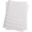 Picture of Brady Datab Clear / White Self-Extinguishing / Self-Laminating Vinyl Dot Matrix DAT-33-292-1 Dot Matrix Printer Label (Main product image)