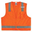 Picture of Ergodyne Glowear 8249Z High-Visibility Orange Large/XL Polyester Mesh/Solid High-Visibility Vest (Main product image)