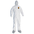 Picture of Ansell KleenGuard A45 White Large Microporous Film Laminate Disposable General Purpose & Work Coveralls (Main product image)