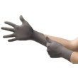 Picture of Ansell TouchNTuff GRIP 93-252 Anthracite Grey Medium (7.5-8) Nitrile Powder Free Full Fingered Disposable Exam Gloves (Main product image)
