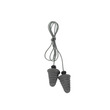 Picture of 3M E-A-R Skull Screws P1301 Silver Universal Thermoplastic Elastomer Foam Corded Cone Ear Plugs (Main product image)