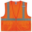 Picture of Ergodyne Glowear 8225Z High-Visibility Orange Large/XL Polyester Solid High-Visibility Vest (Main product image)