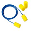 Picture of 3M E-A-R Classic Soft 311-6001 Yellow Universal Polyurethane Foam Disposable Corded Cylinder Ear Plugs (Main product image)