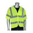 Picture of PIP Hi-Vis Yellow 4XL/5XL Polyester Mesh High-Visibility Vest (Main product image)