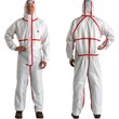Picture of 3M 4565-BLK-4XL White 4XL Polyethylene/Polypropylene Disposable Chemical-Resistant Coveralls (Main product image)