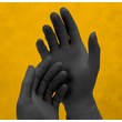 Picture of Adenna Dark Light Black Large Nitrile Powder Free Disposable General Purpose & Examination Gloves (Main product image)