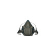 Picture of 3M Rugged Comfort 6500 Series 6502 Gray/Teal Medium Nylon/Silicone Half Mask Facepiece Respirator (Main product image)