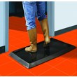 Picture of Wearwell 222 Black Rubber Sanitizing Footbath Mat (Product image)