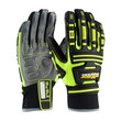 Picture of PIP Maximum Safety Roustabout KVW 120-5275 Black/Gray/Yellow XL Synthetic Kevlar/Synthetic Leather/Spandex Full Fingered Work Gloves (Main product image)