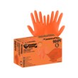 Picture of Global Glove Panther-Guard High-Visibility Orange Large Nitrile Powder Free Disposable Gloves (Main product image)