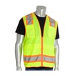 Picture of PIP 302-0700 Hi-Vis Lime Yellow 4XL Polyester Mesh Surveyors Vest (Main product image)