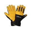 Picture of Global Glove Gripster SG2008SC Black/Yellow Large Goatskin Leather/Rubber/Spandex Mechanic's Gloves (Main product image)