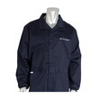 Picture of PIP 9100-52772 Blue Small Ultrasoft Reusable Fire-Resistant Coveralls (Main product image)