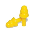 Picture of Global Glove Bullhead Safety HP-S1 Yellow Silicone Rubber Tipped Foam Reusable Uncorded Triple-Flange Ear Plugs (Main product image)