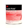 3M Scotch-Weld High Performance 4693 Industrial Plastic Adhesive 83760, 1  gal Can, Amber